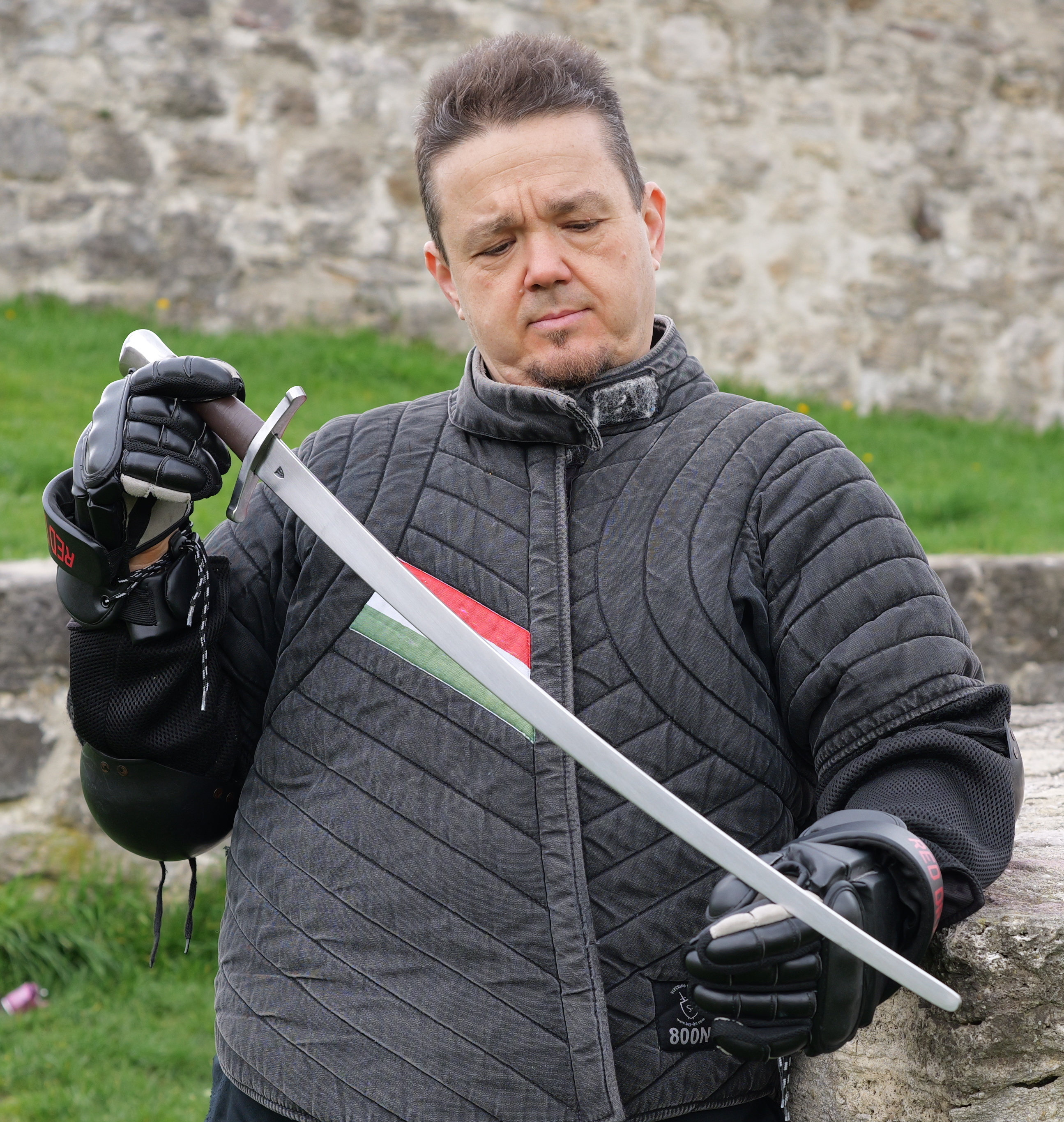 "Steppe Wind" ultralight saber in the hands of István a HEMA fencer